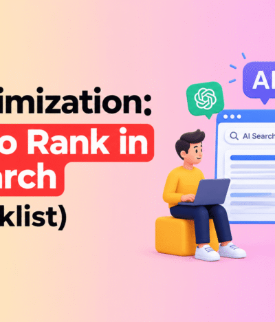 How to Rank in AI Search ( A Checklist) Or all you need to know about AI Optimization
